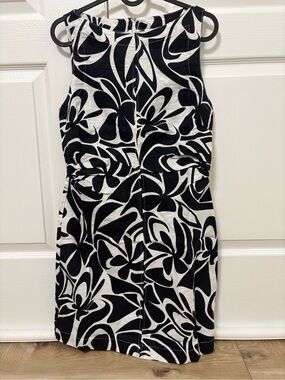 Madewell Boatneck Shirred Dress in 100% Linen in XS size